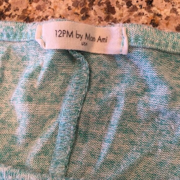 Anthro 12PM By Mon Ami Small Blue Long Sleeve Top Peasant Blouse Floral Back - Picture 7 of 12